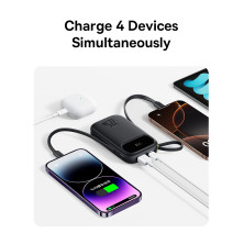 УМБ Baseus EnerFill FC31 Qpow3 Dual-Cable 20000mAh 22.5W с технологией QC3.0+PD3.0 и iP 20W+Type-C 22.5W кабелем Черный