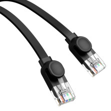 Кабель Baseus High Speed CAT6 RJ45 Gigabit Network Cable Ethernet Плоский 12m Черный
