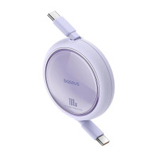 Кабель Baseus Free2Draw Mini Retractable Charging Data Cable Type-C to Type-C 100W 20V 5A 1m Фиолетовый