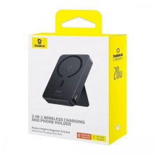 УМБ Baseus MagPro Magnetic Bracket Wireless Fast Charge 5000mAh 20W 2.4A QC3.0+PD3.0 з Бездротовою зарядкою Qi 15W Чорний