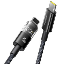 Кабель Baseus Display 2 Series Fast Charging Data Cable Type-C to Lightning PD 20W 1m Черный