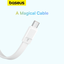 УМБ Baseus Magnetic Mini Wireless Fast Charge 10000mAh 30W 3A QC3.0+PD3.0 з функцією MagSafe та Qi 15W і Type-C 30W кабелем Білий