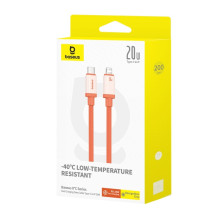 Кабель Baseus 0℃ Series Fast Charging Data Cable Type-C to Lightning PD 20W 2m Оранжевый