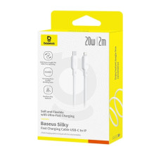 Кабель Baseus Silky Series Fast Charging Data Cable Type-C to Lightning PD 20W 2m Белый