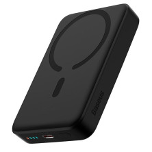 УМБ Baseus Magnetic Mini Wireless Fast Charge 2in1 10000mAh 30W 3A QC3.0+PD3.0 з Бездротовою зарядкою Qi 15W Чорний