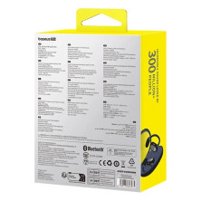 Бездротові навушники відкритого типу Baseus Eli Sport 1 Open-Ear Wireless TWS Earbuds IPX4 Чорний