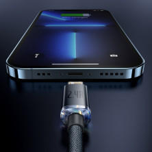 Кабель Baseus Crystal Shine Series USB to Lightning 2.4A 2m Черный