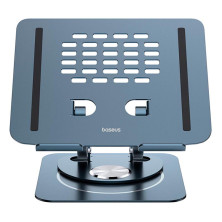 Підставка для ноутбука Baseus UltraStable Pro Series Rotatable and Foldable Laptop Stand на 2 шарнірах обертання 360° Сірий