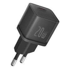 Мережевий зарядний пристрій Baseus GaN5S Fast Charger 1C PD3.0 20W Type-C 3A Чорний