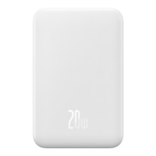 УМБ Baseus Magnetic Mini Wireless Fast Charge 2in1 20000mAh 20W 3A QC3.0+PD3.0 с Беспроводной зарядкой Qi 15W Белый