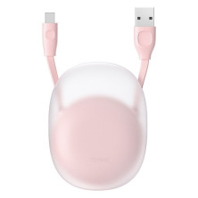 Кабель Baseus Lets Go Little Reunion One-Way Stretchable Cable USB to Lightning 2A 1m Рожевий