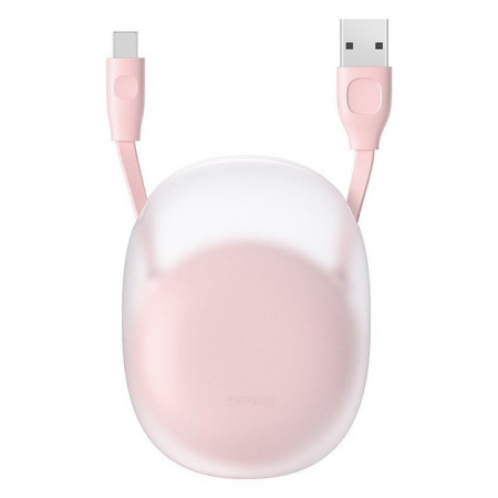 Кабель Baseus Lets Go Little Reunion One-Way Stretchable Cable USB to Lightning 2A 1m Розовый