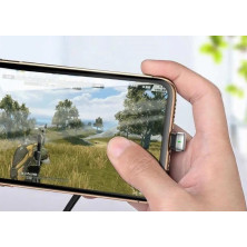 Кабель Baseus Green U-Shaped Lamp Mobile Game Cable USB to Lightning 2.4A 1m Чорний