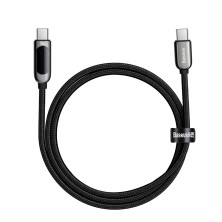 Кабель Baseus Display Series Fast Charging Data Cable Type-C to Type-C 100W 20V 5A 1m Черный