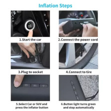 Автокомпрессор Baseus Smart Inflator Pump Черный