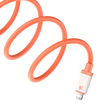 Кабель Baseus 0℃ Series Fast Charging Data Cable USB to Lightning 2.4A 2m Помаранчевий