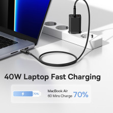 Сетевое зарядное устройство Baseus GaN5 Pro PD3.0 40W 2Type-C 3A Черный