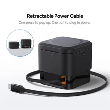 Бездротовий зарядний пристрій Baseus MagPro Series 2-in-1 Magnetic з функцією MagSafe і Qi2 20W та вбудованим кабелем Type-C Чорний
