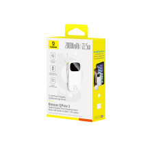 УМБ Baseus EnerFill FC31 Qpow3 Dual-Cable 20000mAh 22.5W с технологией QC3.0+PD3.0 и iP 20W+Type-C 22.5W кабелем Белый