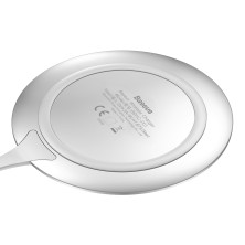 Беспроводное зарядное устройство Baseus Metal Wireless Charger с технологией Qi 10W Серебристый