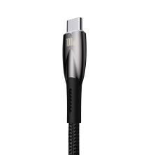 Кабель Baseus Glimmer Series Fast Charging Data Cable USB to Type-C 100W 20V 5A 1m Черный