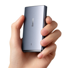 Мережевий зарядний пристрій Baseus GaN5 Pro Ultra-Slim Ultra-Slim Fast Charger 65W USB+Type-C + кабель Baseus Type-C to Type-C 100W 20V/5A 1м Універсальний Сірий