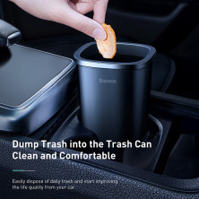 Автомобильный органайзер Baseus Dust-free Vehicle-mounted Trash Can контейнер для мусора Черный