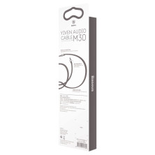 Аудіо-кабель Baseus Yiven AUX 3.5 to AUX 3.5 Audio Cable M30 1м Чорний