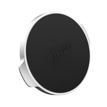 Автодержатель для телефона магнитный Baseus Small Ears плоский на торпедо Серебристый
