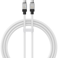 Кабель Baseus CoolPlay Series Fast Charging Data Cable Type-C to Type-C 100W 20V 5A 1m Белый