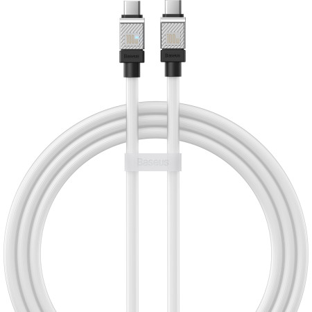 Кабель Baseus CoolPlay Series Fast Charging Data Cable Type-C to Type-C 100W 20V 5A 1m Белый