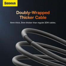 Кабель Baseus CoolPlay Series Fast Charging Data Cable Type-C to Lightning PD 20W 1m Черный