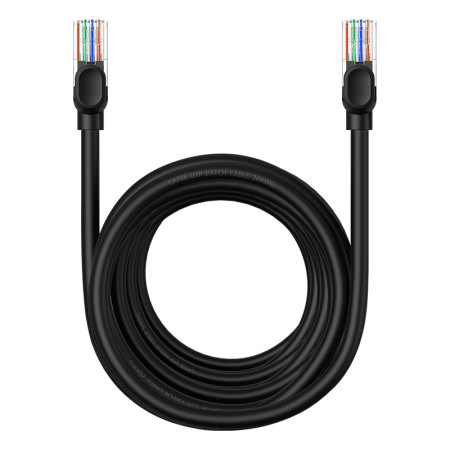 Кабель Baseus High Speed CAT5 RJ45 Gigabit Network Cable Ethernet Круглый 8m Черный