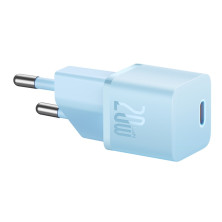 Мережевий зарядний пристрій Baseus GaN5 Fast Charger 1C PD3.0 20W Type-C 3A Блакитний