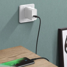 Кабель Baseus White Series Support VOOC Quick Charging Cable USB to Type-C 100W 20V 5A 1m Черный