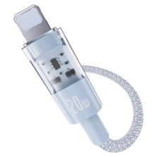 Кабель Baseus Gem Series Fast Charging Data Cable Type-C to Lightning PD 20W 1m Голубой