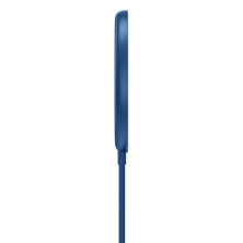 Беспроводное зарядное устройство Baseus Simple Mini Magnetic с функцией MagSafe и Qi 15W Синий