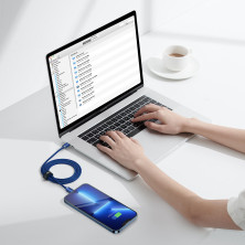 Кабель Baseus Crystal Shine Series Fast Charging Data Cable Type-C to Lightning PD 20W 1.2m Синій