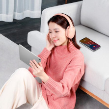 Бездротові Bluetooth навушники Baseus Encok D02 Pro Рожевий