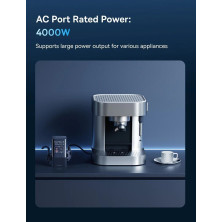 Мережевий зарядний пристрій Baseus PowerCombo Tower PowerStrip 35W 3AC+2USB+2Type-C 3A Чорний