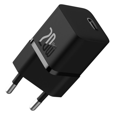 Мережевий зарядний пристрій Baseus GaN5 Fast Charger 1C PD3.0 20W Type-C 3A Чорний