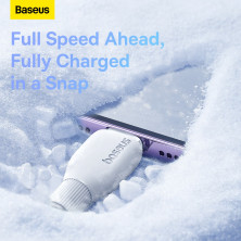 Кабель Baseus Pudding Series Fast Charging Data Cable USB to Lightning 2.4A 2m Білий