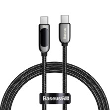 Кабель Baseus Display Series Fast Charging Data Cable Type-C to Type-C 100W 20V 5A 1m Черный
