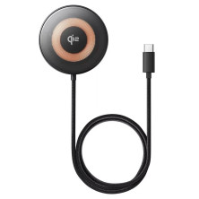 Бездротовий зарядний пристрій Baseus Simple Mini4 Magnetic с функцией MagSafe и Qi2 15W Прозорий
