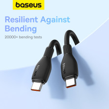 Кабель Baseus Pudding Series Fast Charging Data Cable Type-C to Type-C 100W 20V 5A 1.2m Черный