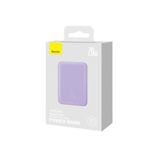 УМБ Baseus Magnetic Mini Wireless Fast Charge 2in1 10000mAh 20W 2.4A QC3.0+PD3.0 с Беспроводной зарядкой Qi 15W Фиолетовый