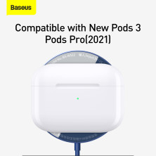 Беспроводное зарядное устройство Baseus Simple Mini Magnetic с функцией MagSafe и Qi 15W Синий