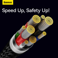 Кабель Baseus Glimmer Series Fast Charging Data Cable Type-C to Type-C 100W 20V 5A 2m Черный