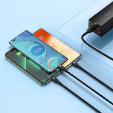 Кабель Baseus Flash Series 2 3-in-1 Fast Charging Data Cable USB to Lightning+Type-C+MicroUSB 100W 1.2m Черный