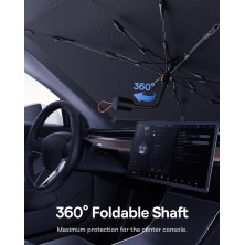 Сонцезахисна парасолька автомобільна Baseus CoolRide Doubled-Layered Windshield Sun Shade Umbrella Mega Cluster Large Чорний